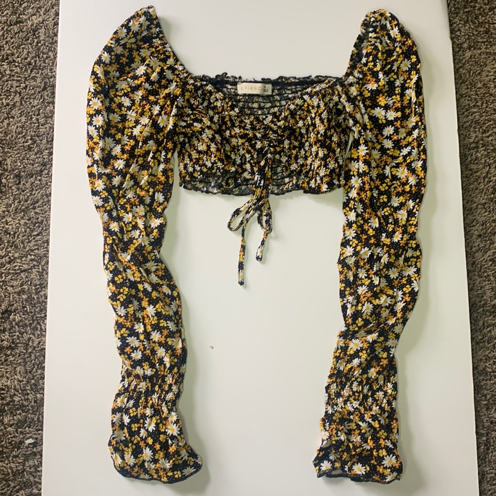 Long Sleeve Crop Top